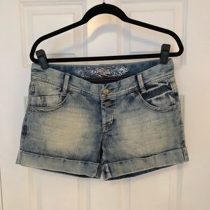 Express denim shorts
